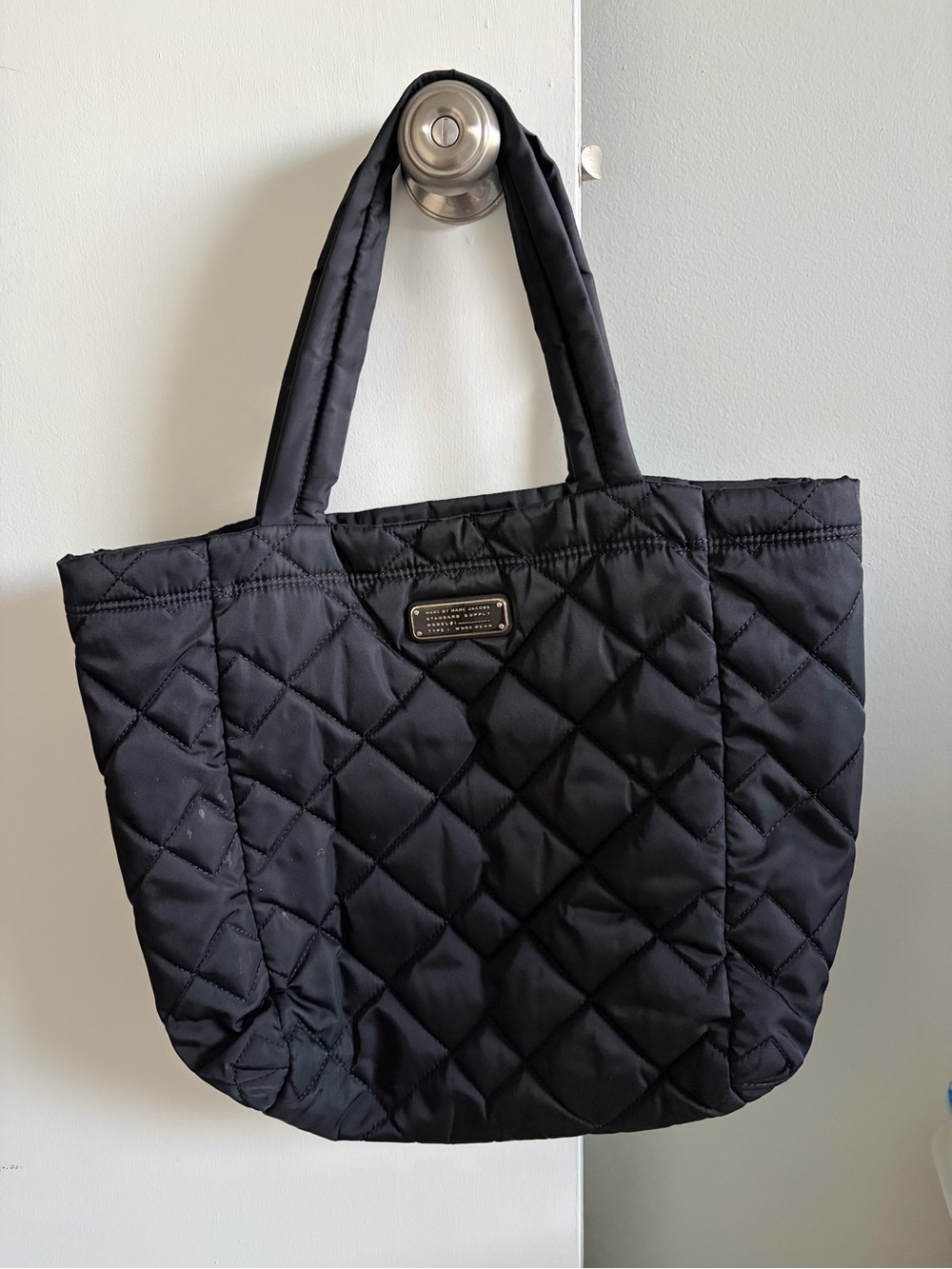 Quilted Black Tote Bag - Marc by Marc Jacobs
